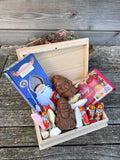 Houten boekkist Sinterklaas front view
