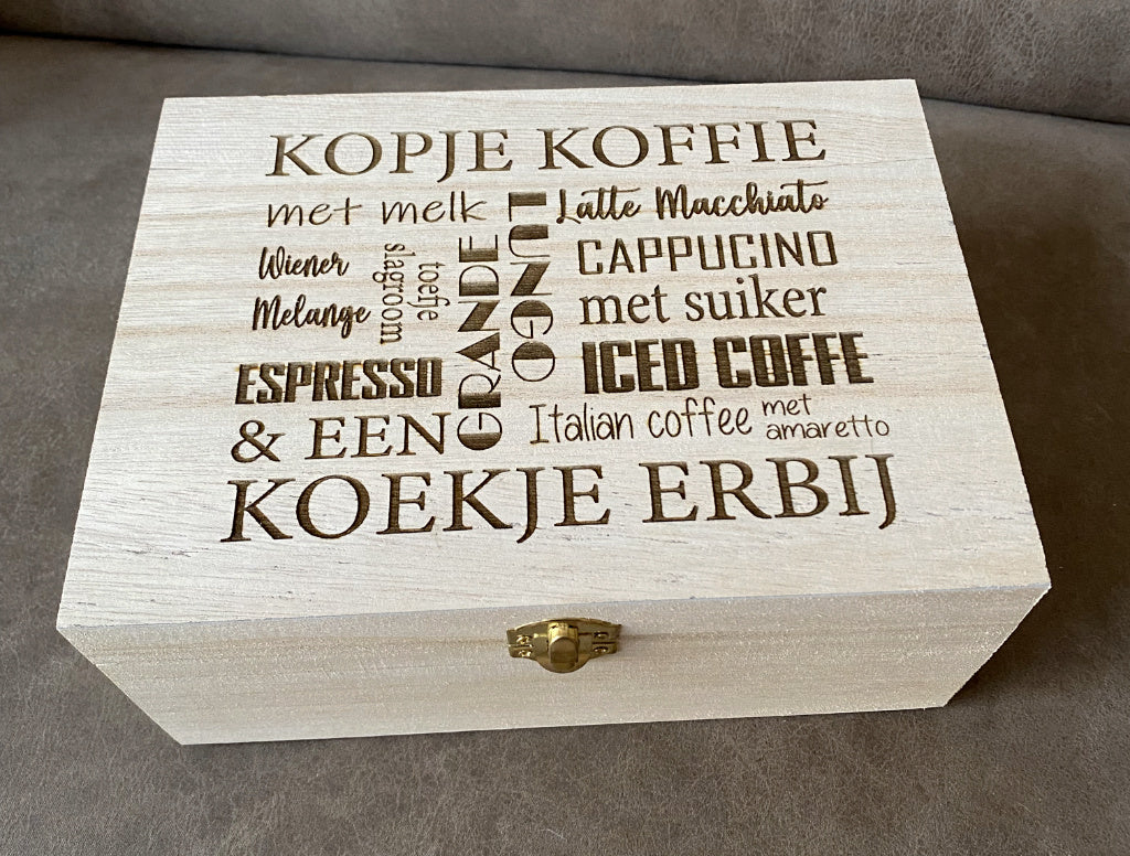 houten kist voor koffiecups view 4