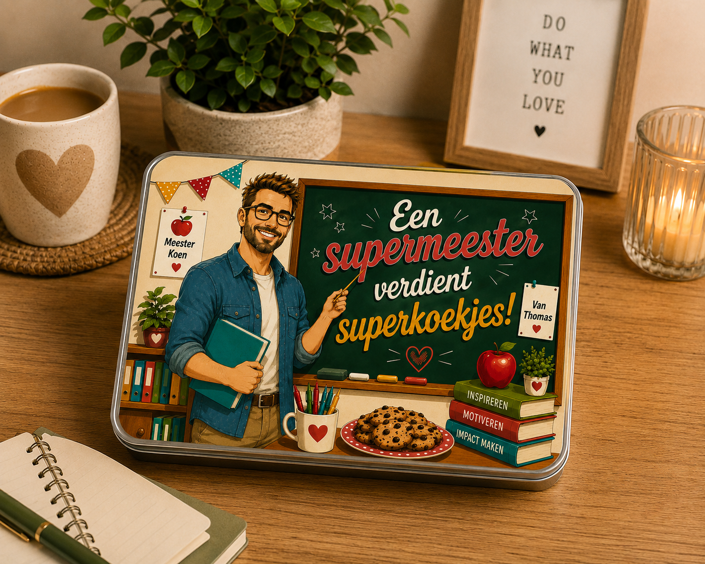 blikken doos einde schooljaar