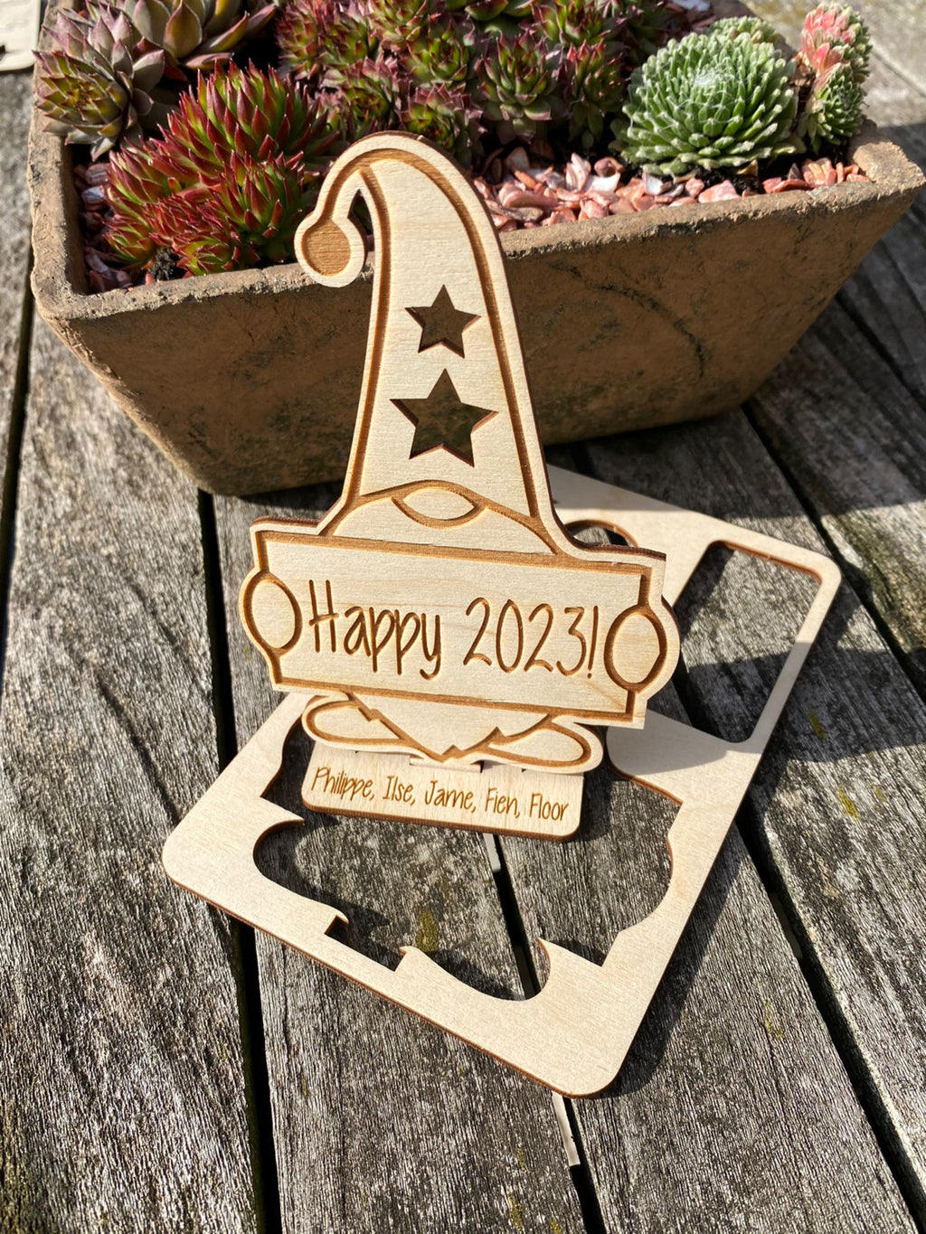 gepersonaliseerde houten kerstkaarten view 7