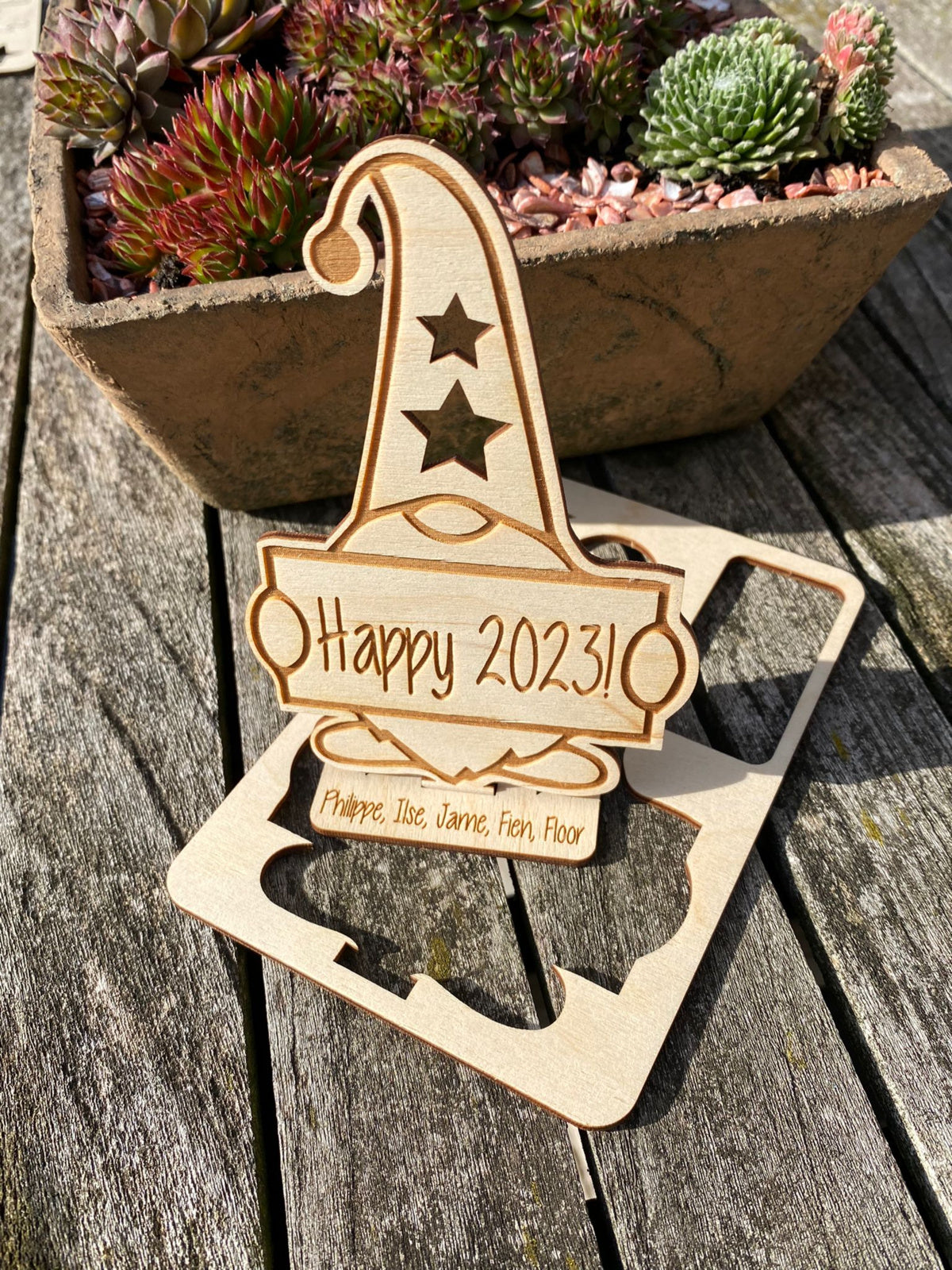 gepersonaliseerde houten kerstkaarten view 7