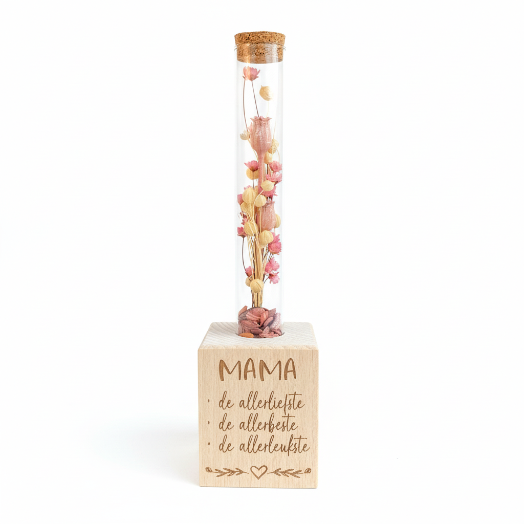Blokje droogbloemen model 1