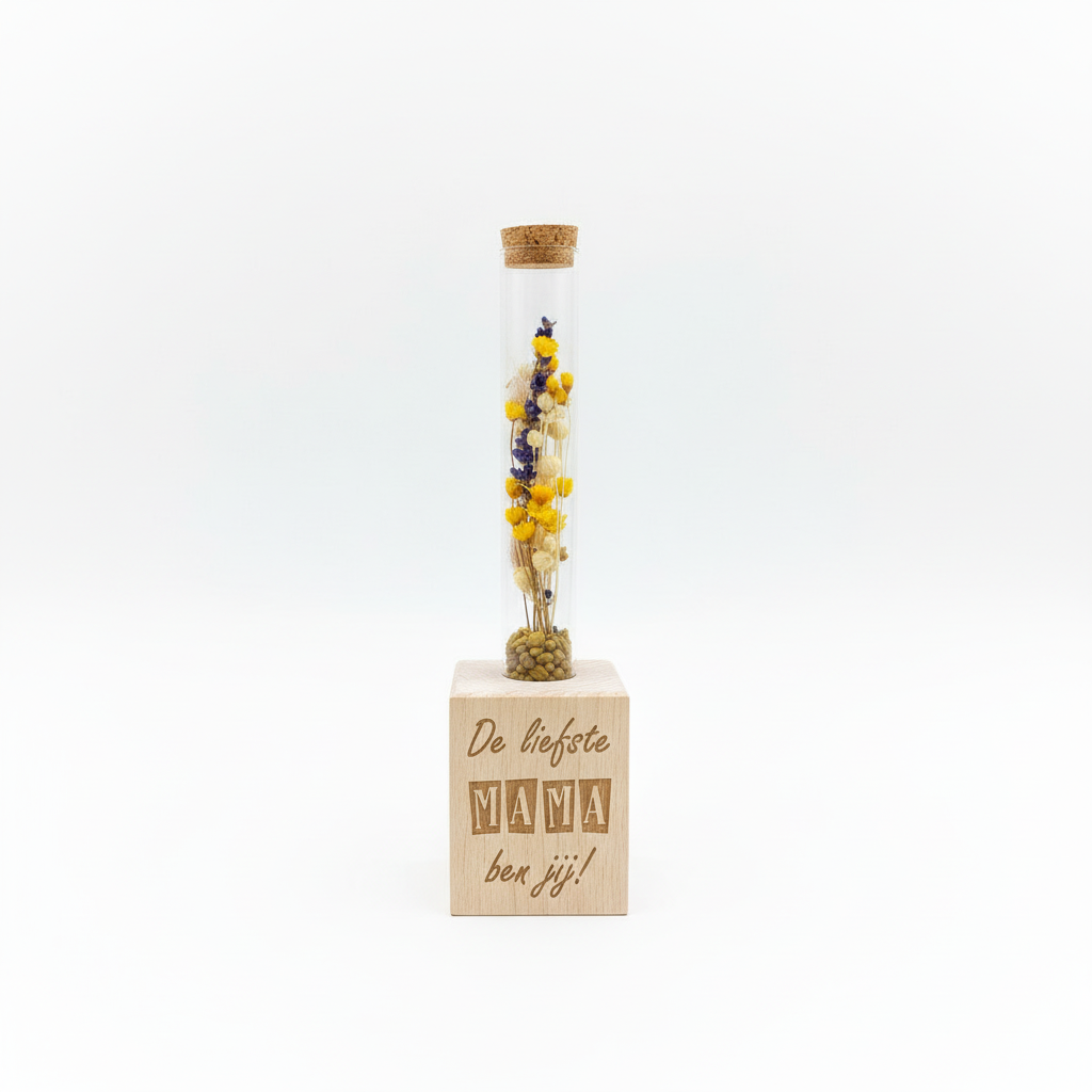 Blokje droogbloemen model 3