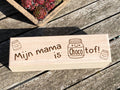 kistje voor de chocotoffe mama met mini potjes choco front view