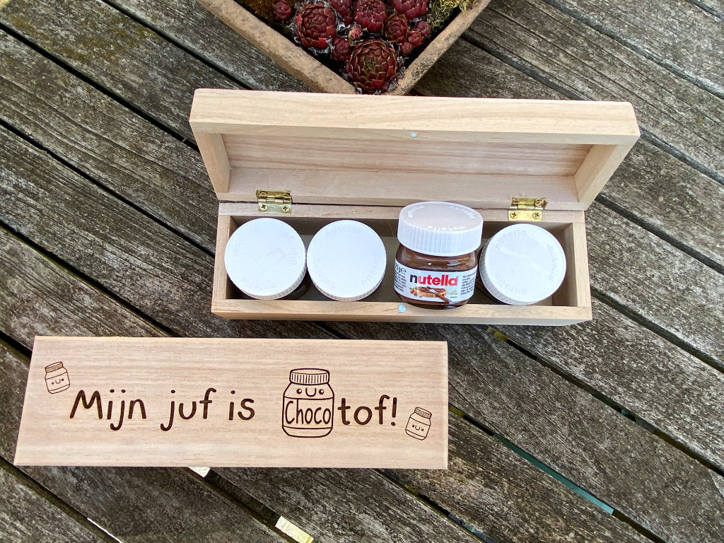 Kistje einde schooljaar met choco confituur of mars view 4