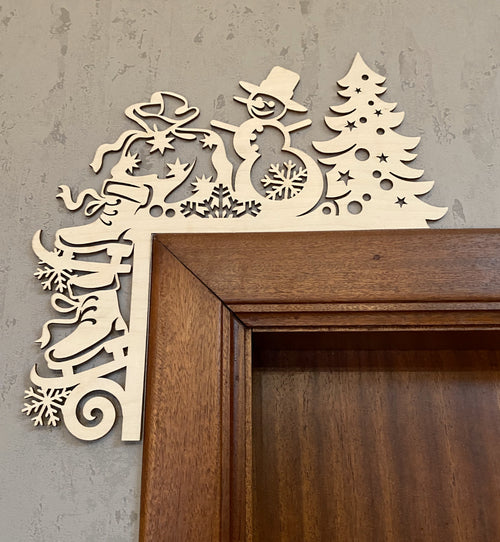 deurdecoratie kerst front view