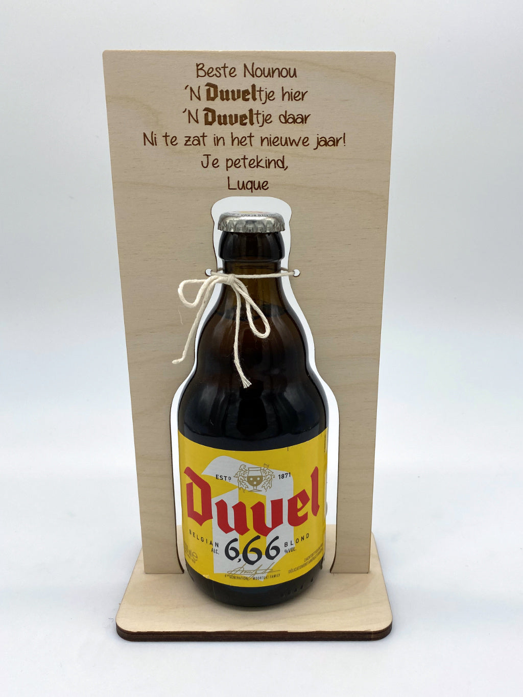 Nieuwjaarsgeschenk Duvel front view
