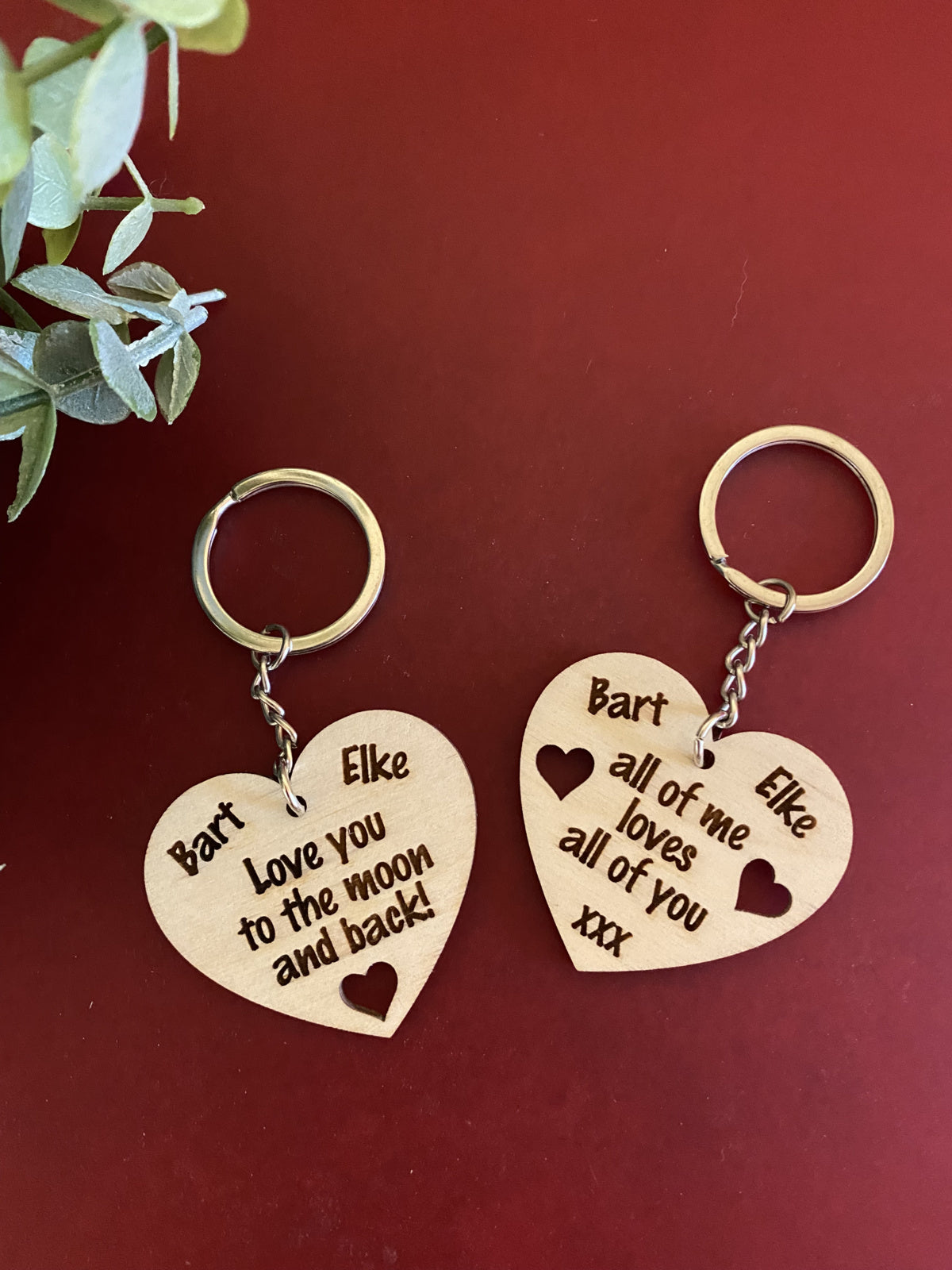 houten hartje sleutelhanger lifestyle