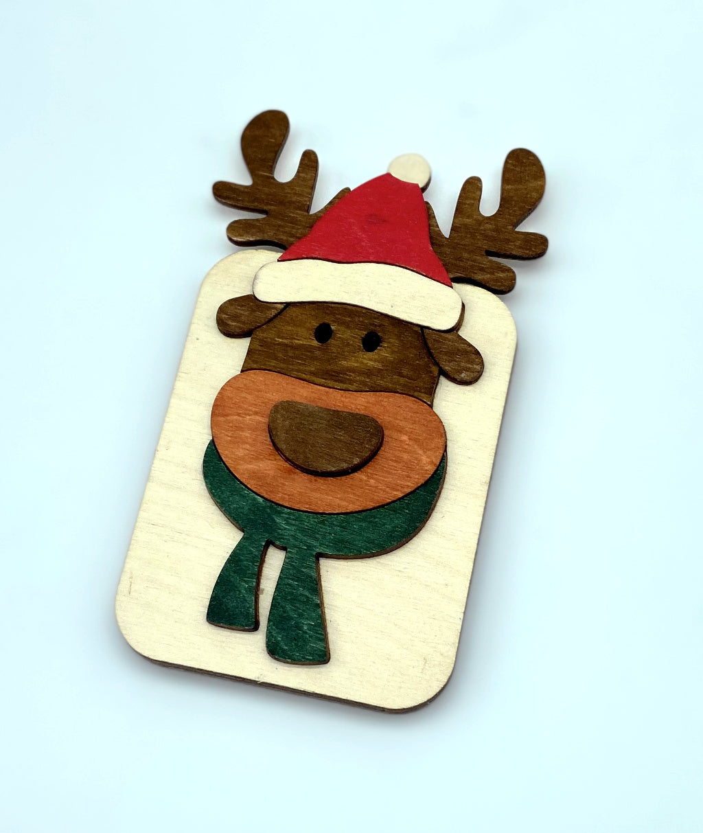 origineel houten geschenk voor geld of kadokaart detail