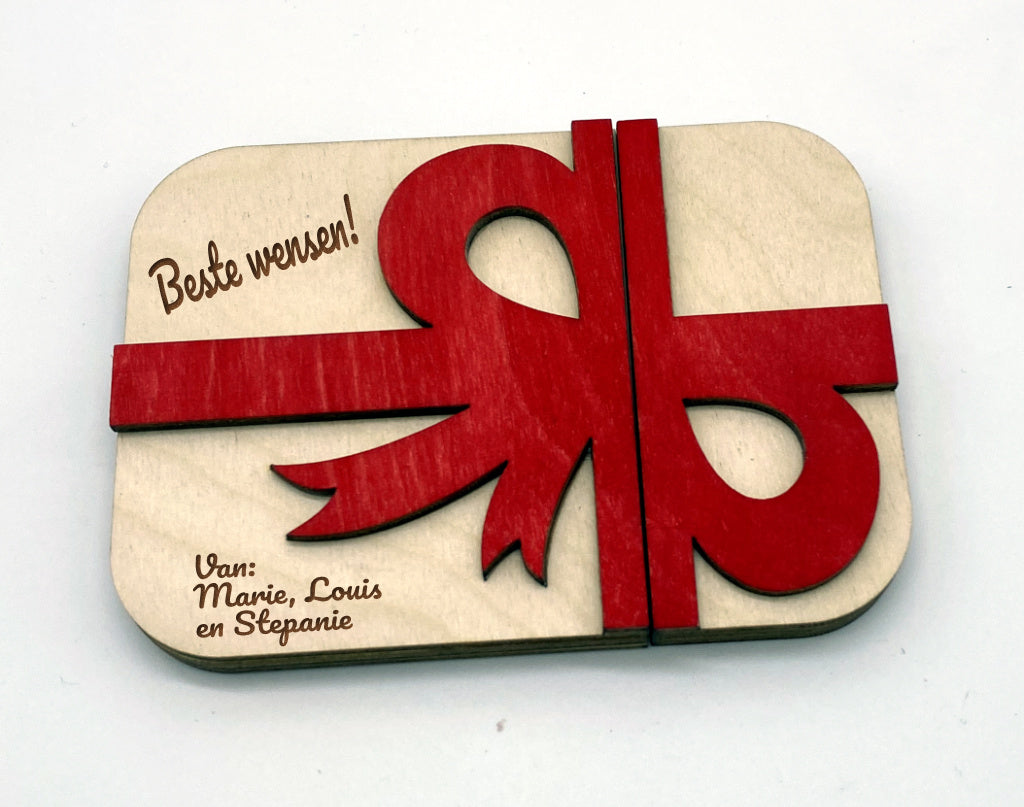 origineel houten geschenk voor geld of kadokaart view 5