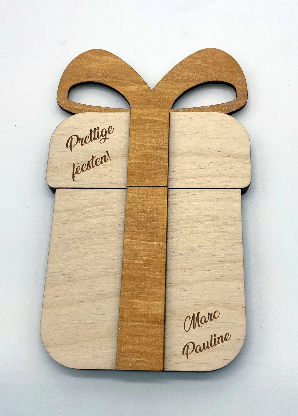 origineel houten geschenk voor geld of kadokaart view 6