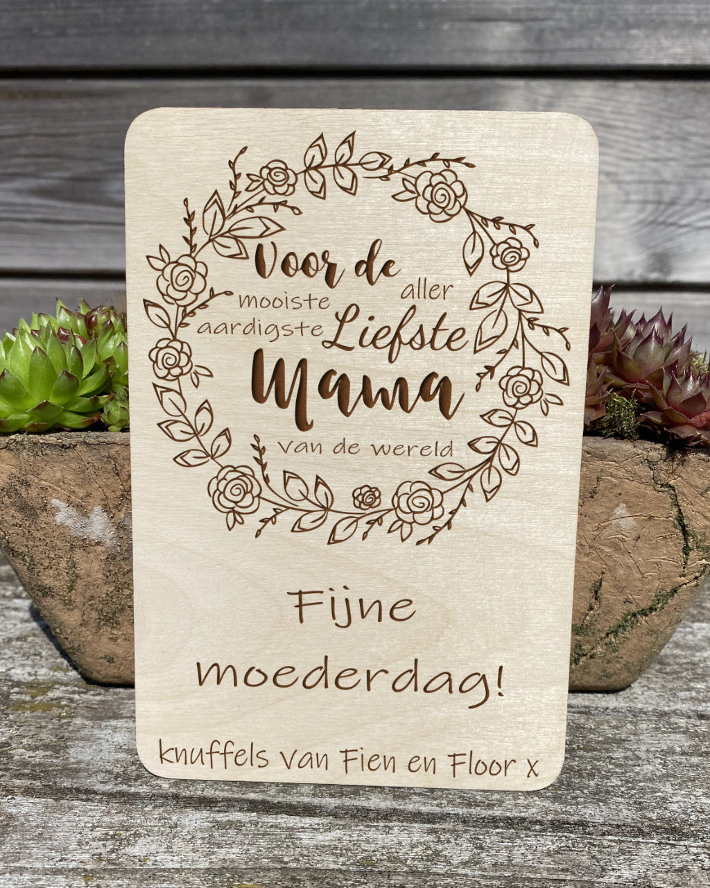 houten wenskaart mamamoederdag view 4