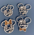 minnie of mickey mouse kerstbal front view