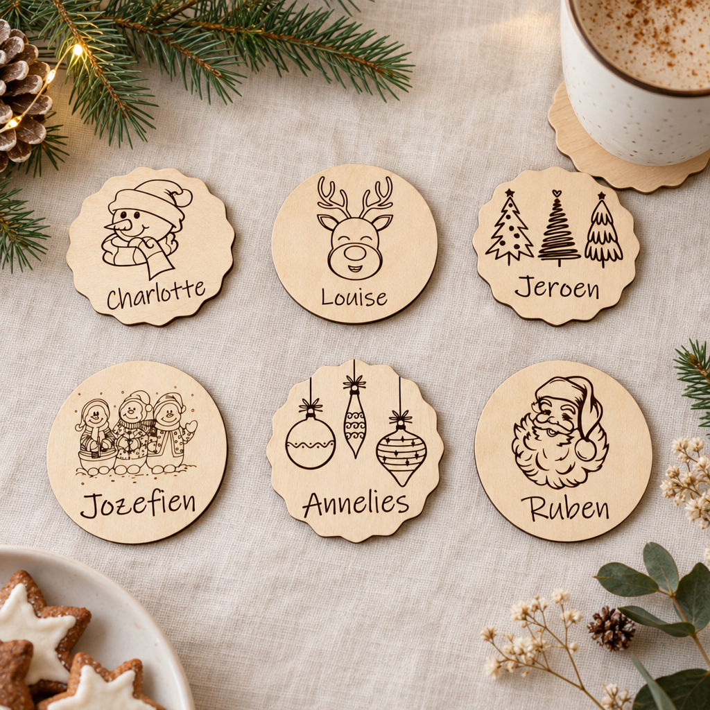 onderzetters kerst