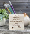 Pennenpotje jufmeester einde schooljaar front view