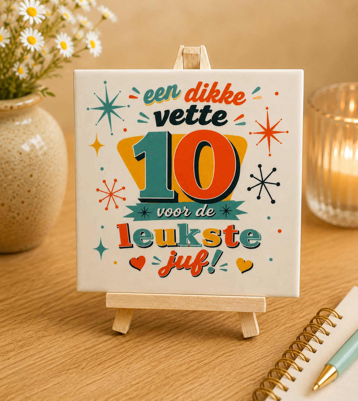 Tegeltje juf