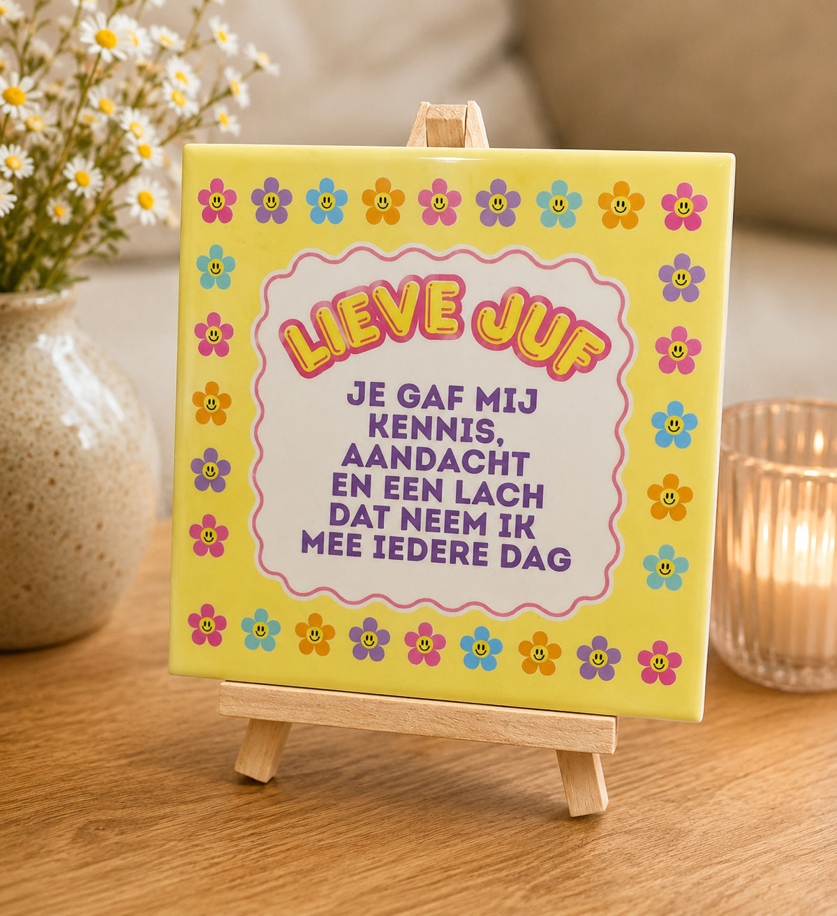 Tegeltje juf