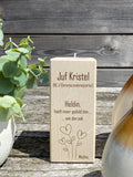 theelichthouder juf meester 13 cm front view