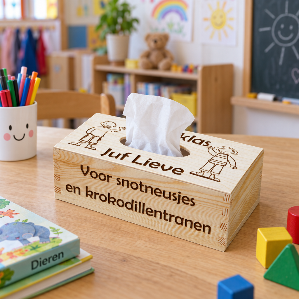 tissuebox voor juf of meester