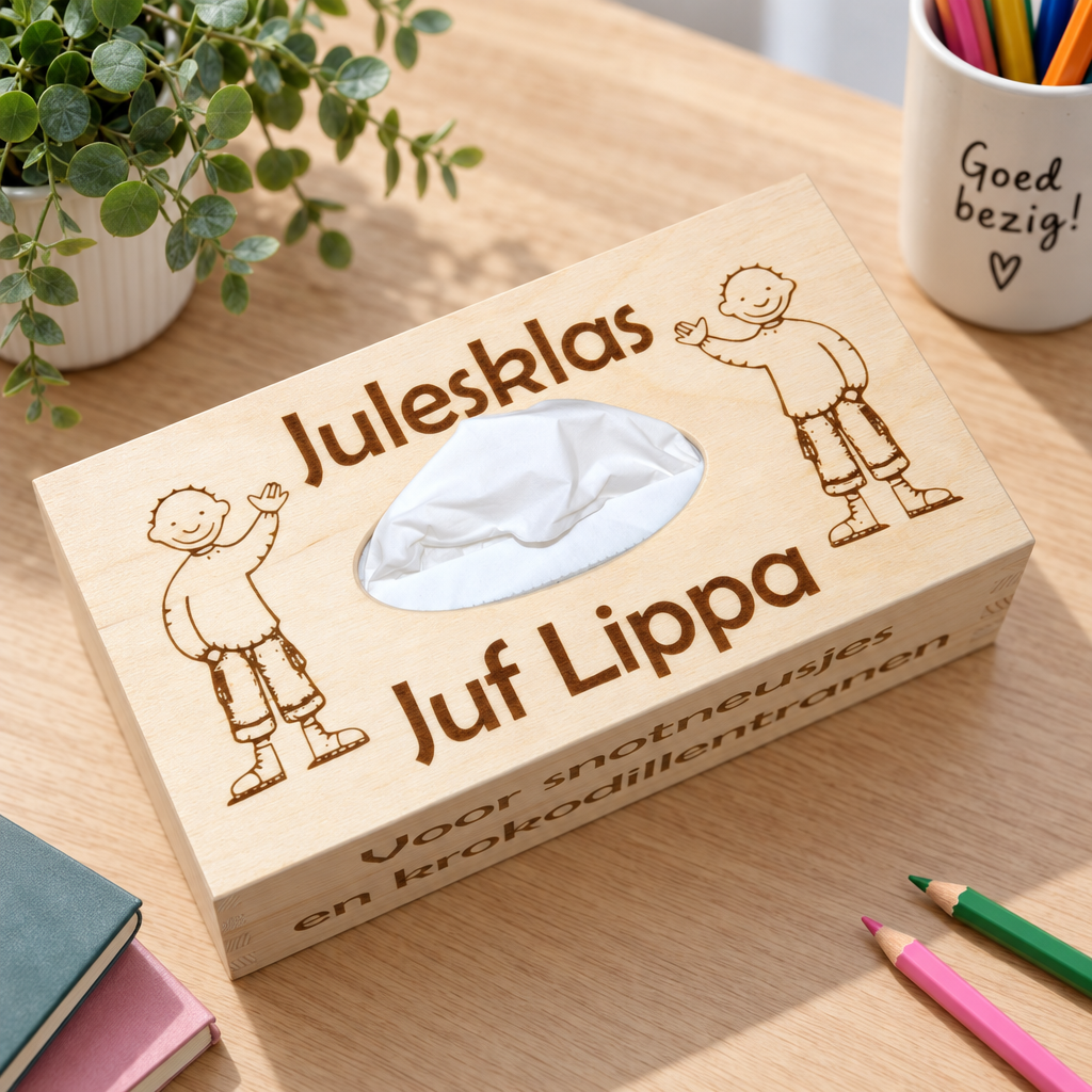 tissuebox voor juf of meester