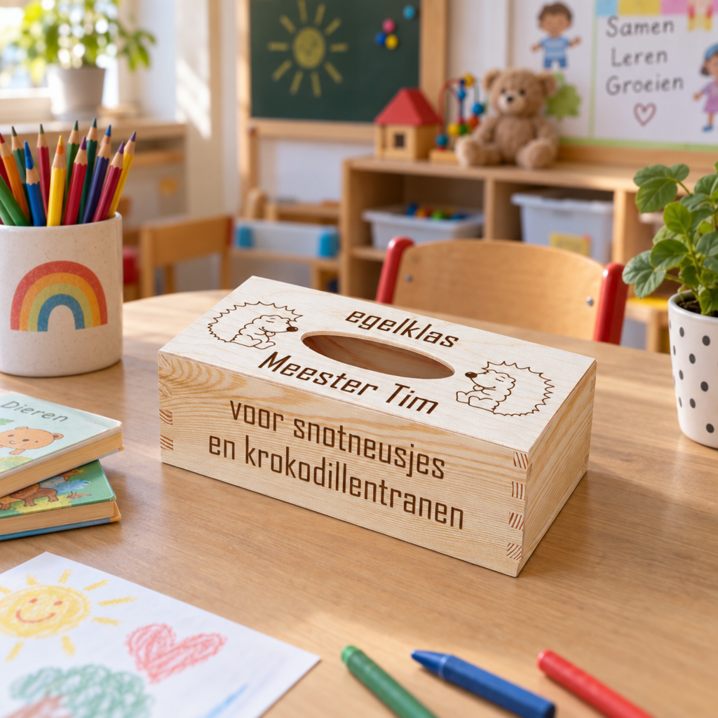 tissuebox voor juf of meester
