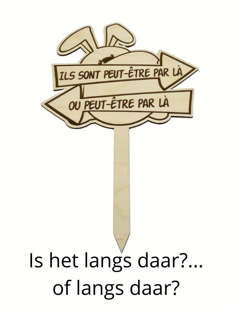 wegwijzers paaszoektocht front view